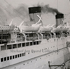 Midships of Queen Frederica at Southampton
